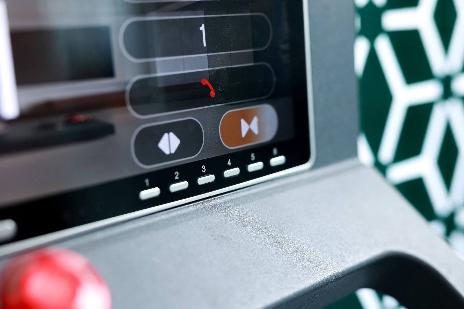 Close-up of the Levitex Pro floor buttons.