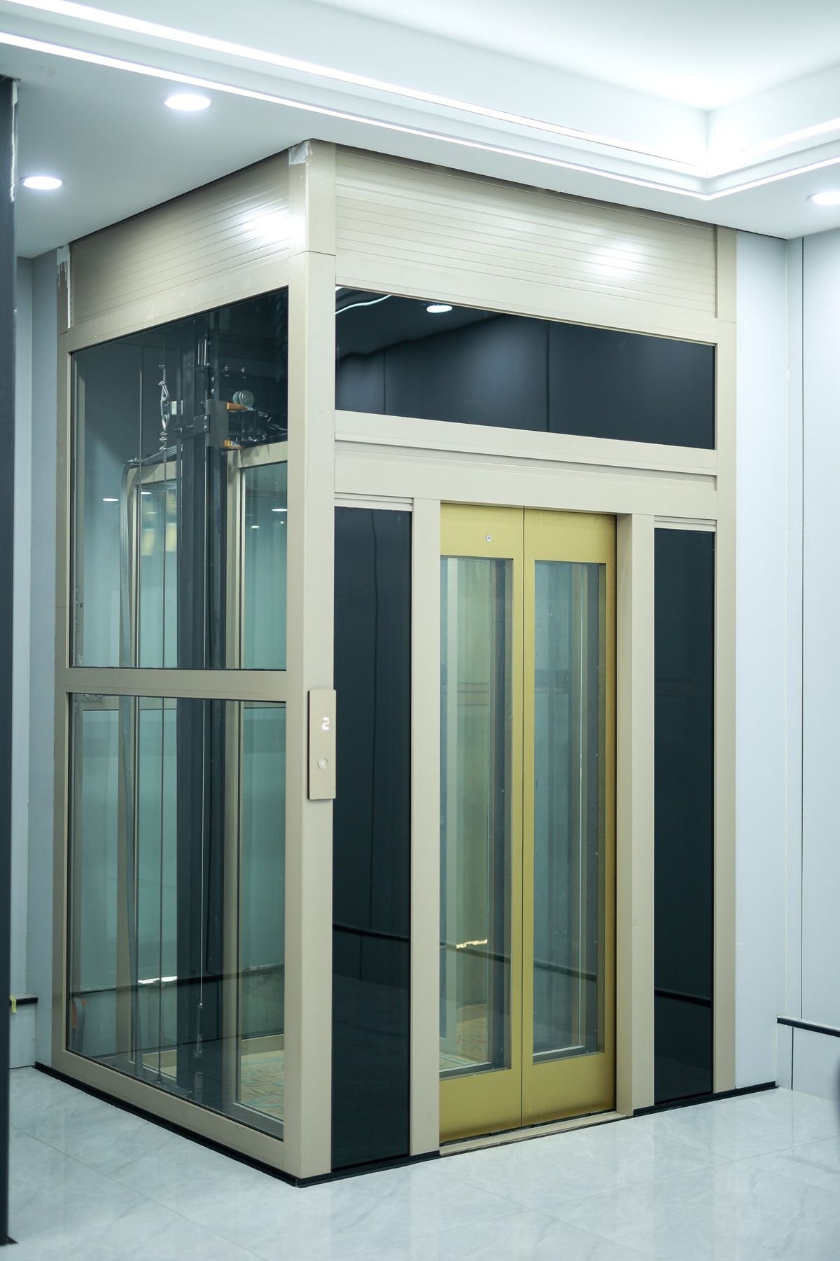 Levitex Signature with gold trim and a beige frame.